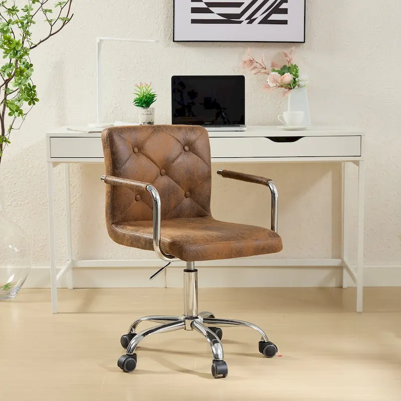 Home Office Desk Chairs 360 Swivel Height-Adjustable Accent Chair