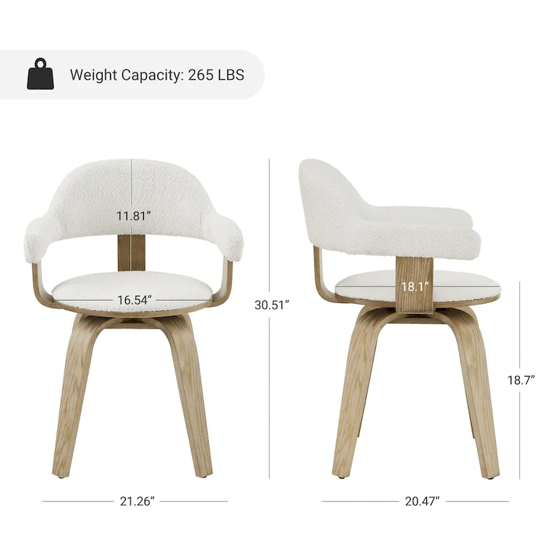 Art Leon Mid-century Modern Swivel Accent Chair