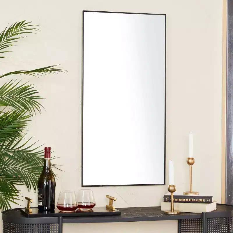 Wood Wall Mirror with Thin Frame  Olivia & May