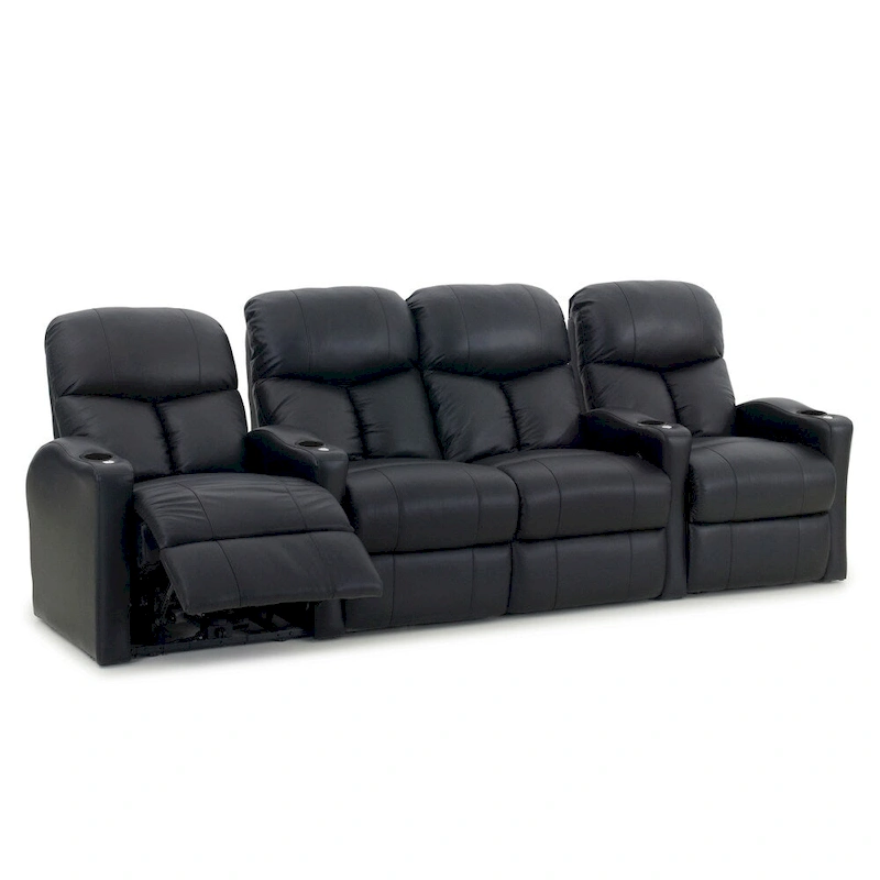 Octane Bolt XS400 Power Leather Home Theater Seating Set (Row of 4)