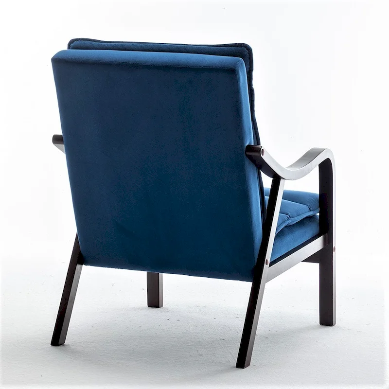Clovis 24.8 Wide Mid-Century Modern Velvet Armchair