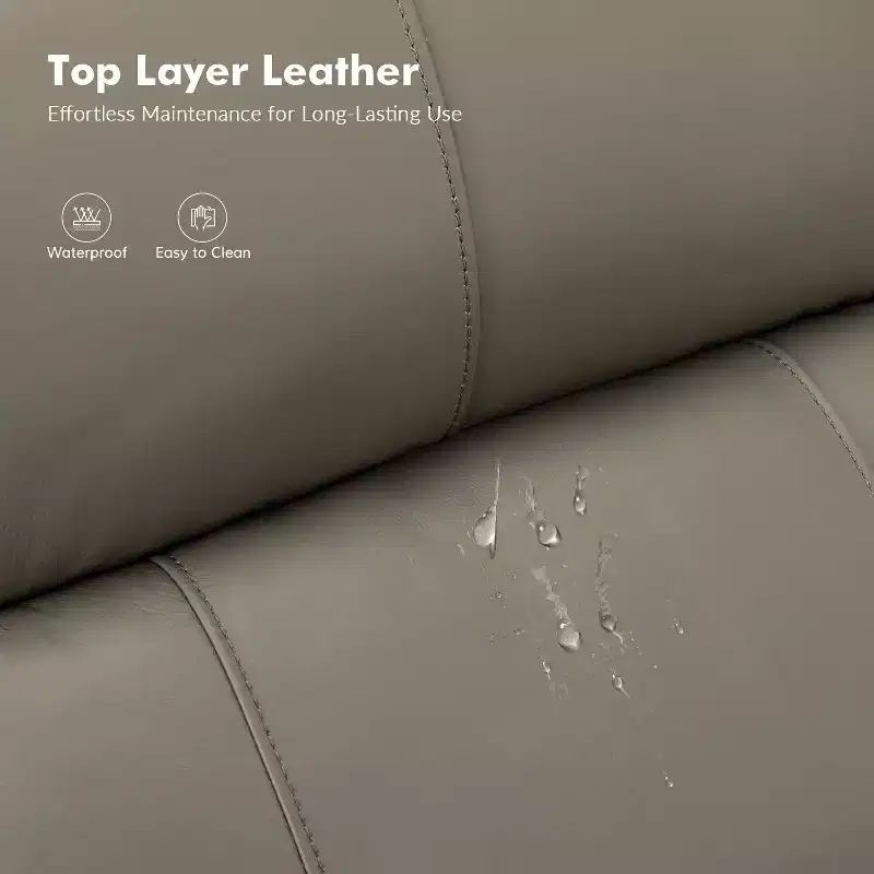 Irene 30.5 Wide Genuine Leather Manual Recliner with Rolled Arms Set of 2| ART OF LIVING DESIGNS