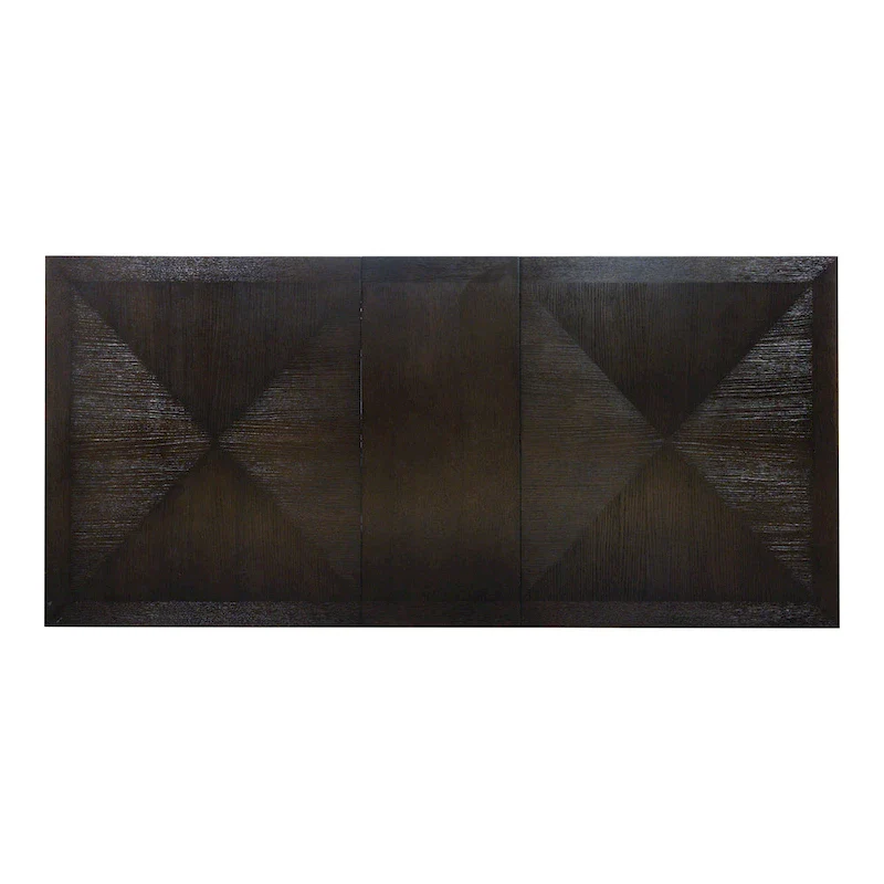 Modern 90-Inch Wood Extendable Dining Table with 18-Inch Leaf