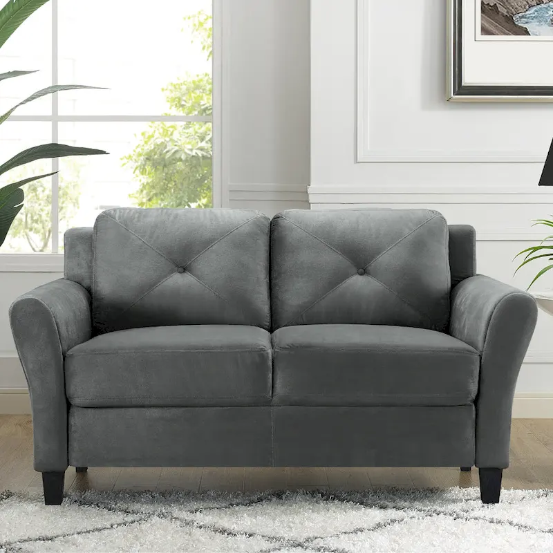 iLounge Harvard Microfiber Loveseat