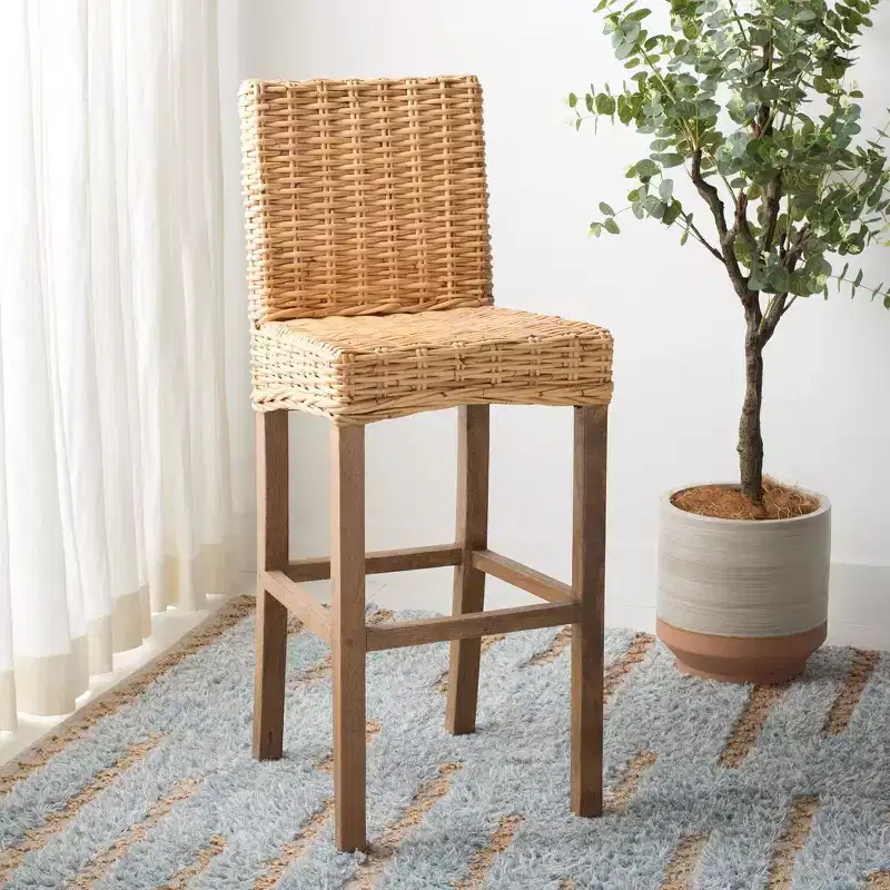 Tobie Rattan Bar Stool