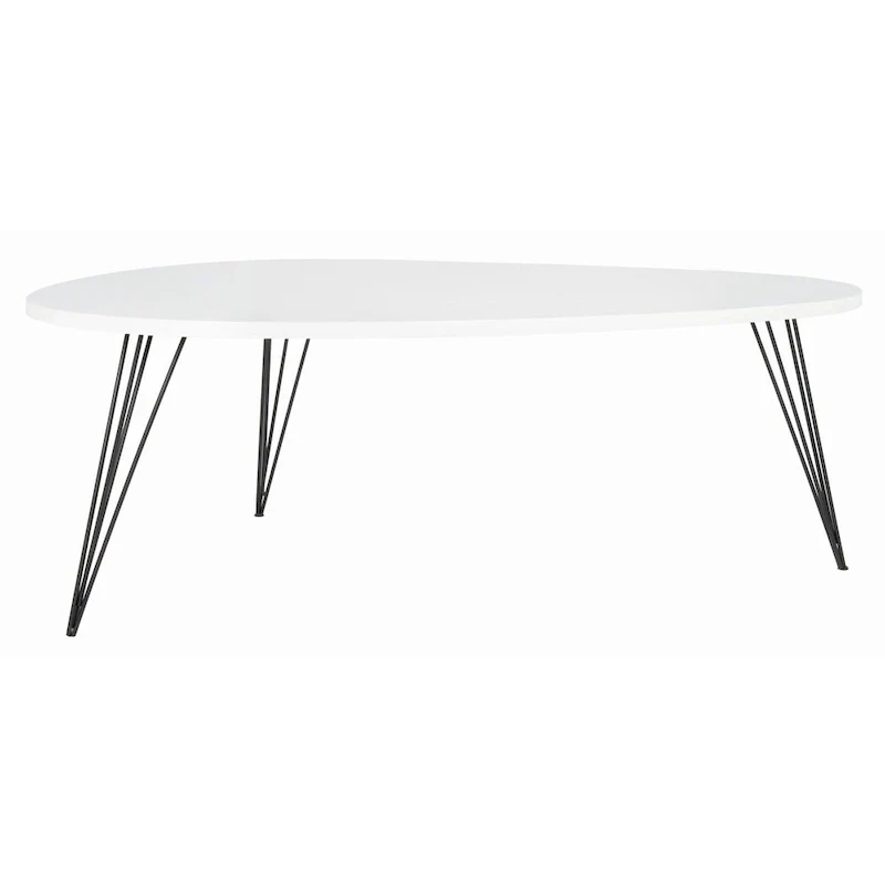 SAFAVIEH Louann Oak Finish/ Black Coffee Table - 44 x 31.5 x 15.6 - 44Wx32Dx16H