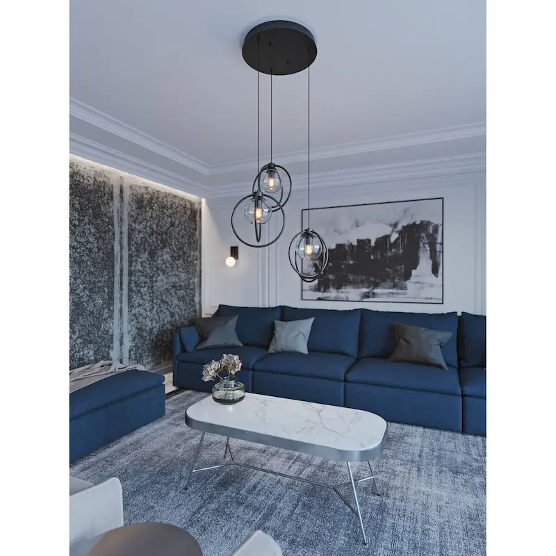 AFX JAMP12MBRND3 Jamie 3 Light 26  Wide Multi Light Pendant