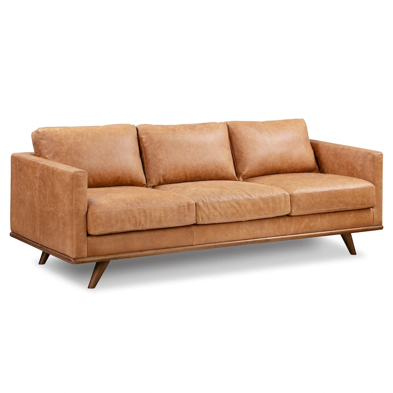 Poly & Bark Nolita 85 Sofa - Full Grain Genuine Italian Leather