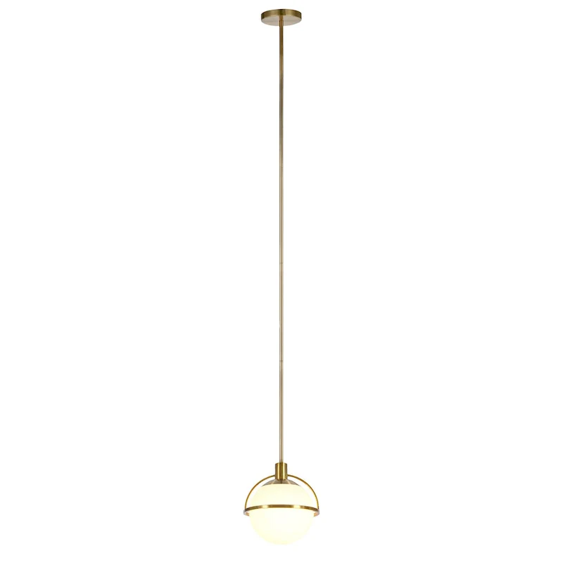 Cieonna 9.38  Wide Pendant with Glass Shade
