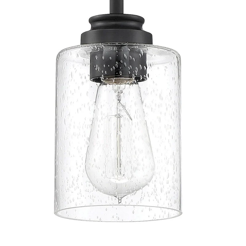 Craftmade Bolden 5  Wide Mini Pendant with Seedy Glass Shade