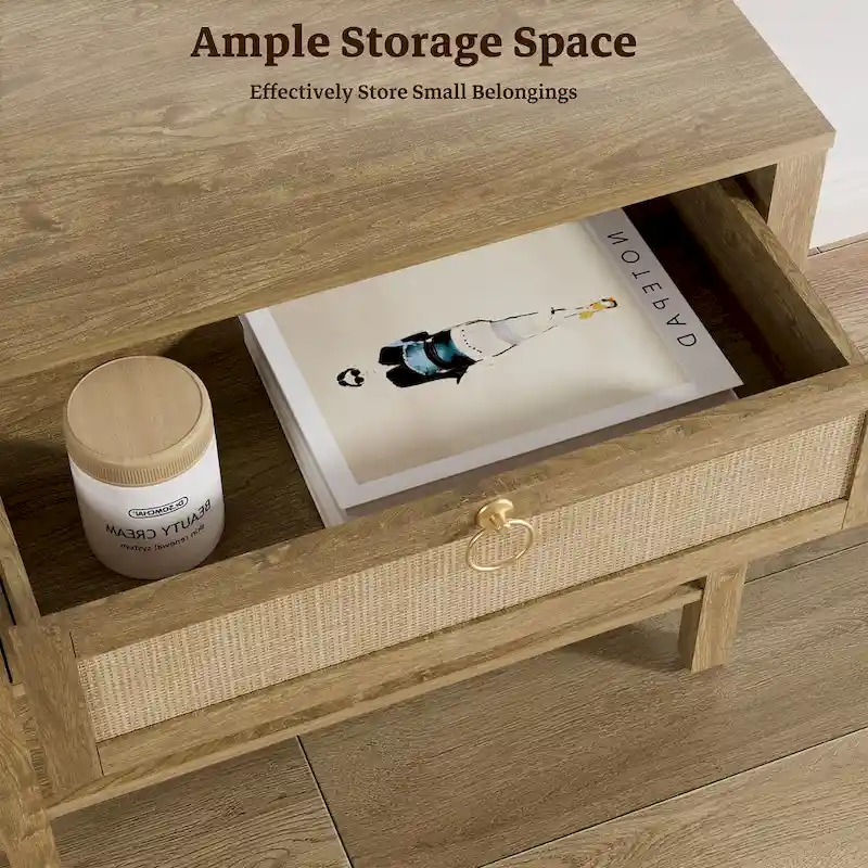 Two Bohemian Nightstands:Black,White,Cherry