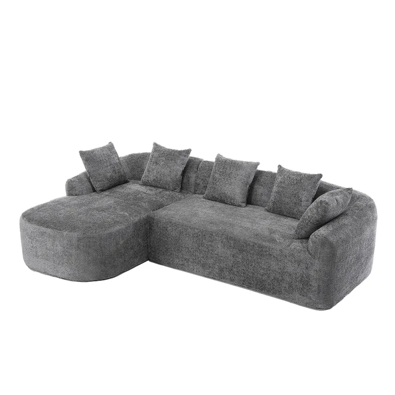 99.21W L-Shape Boucle Sofa 3 Seater