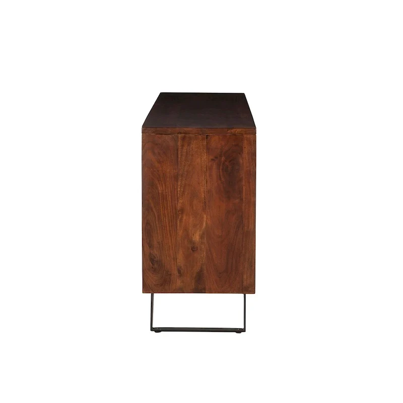 Nottingham 68-Inch Acacia Wood Sideboard in Walnut Finish