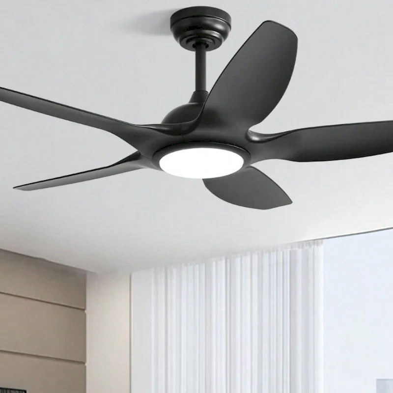Oaks Aura 48 Inch Modern Dimmable LED Ceiling Fan with Light, 6-speed Reversible DC Motor Ceiling Fan Light With Remote Control