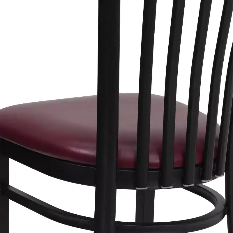 Flash Furniture Black School House Back Metal Restaurant Chair