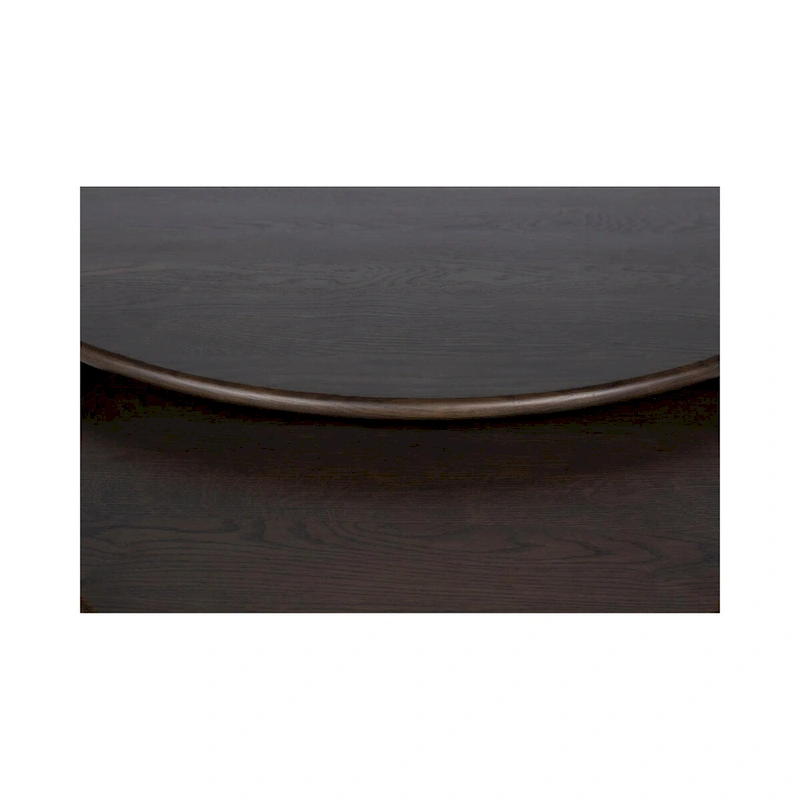 NADAAL STUDIOS Pence, Small Oval Coffee Table, Dark Brown