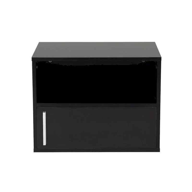 Set of 2 Wall-mounted Wooden Nightstand