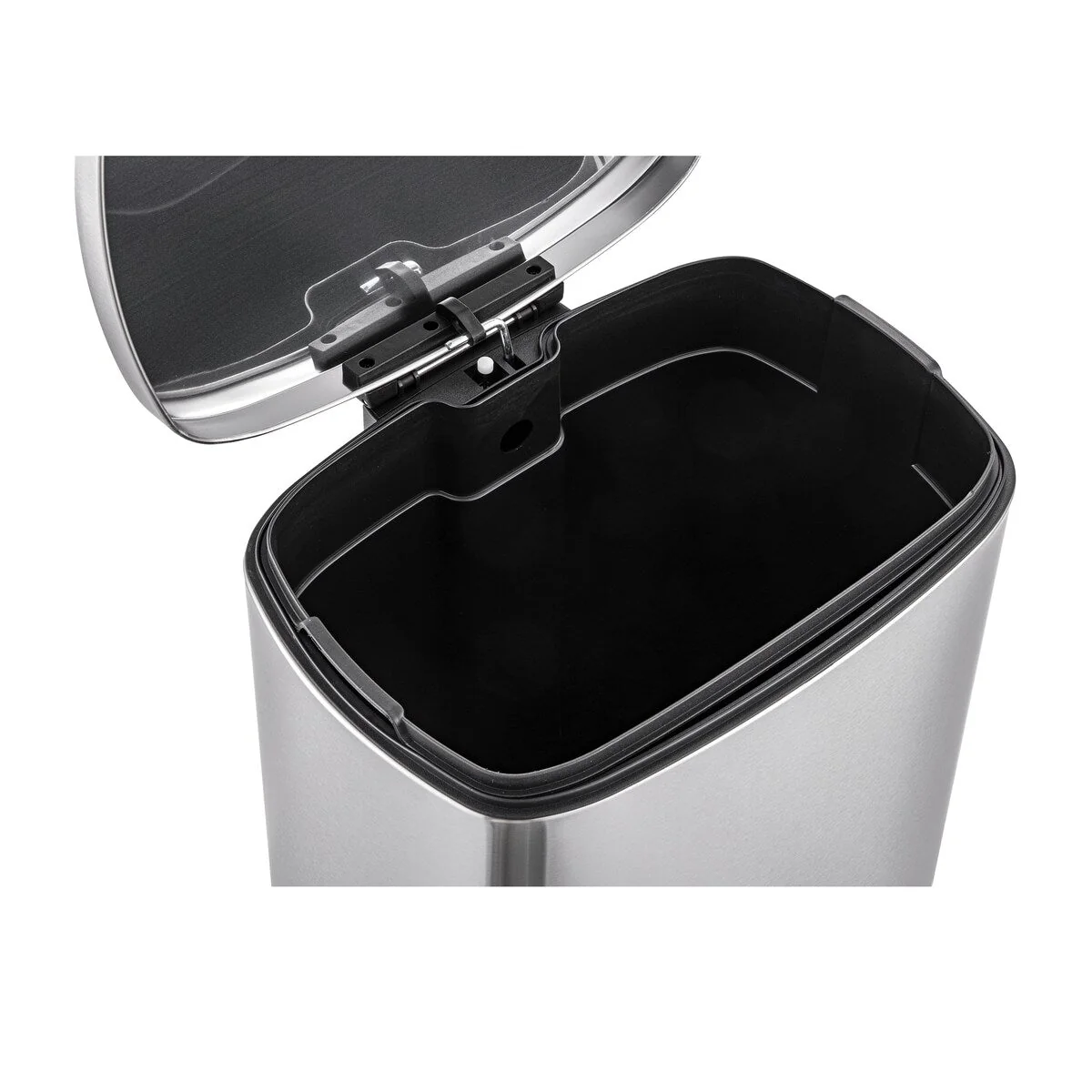 Qualiazero 13.2 GAL plus TWO 1.3 GAL Rectangular Step Can Trash Cans - Family Combo