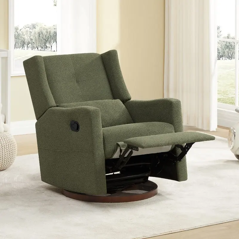 Lincoln Manual Swivel Glider Recliner with Lumbar Pillow