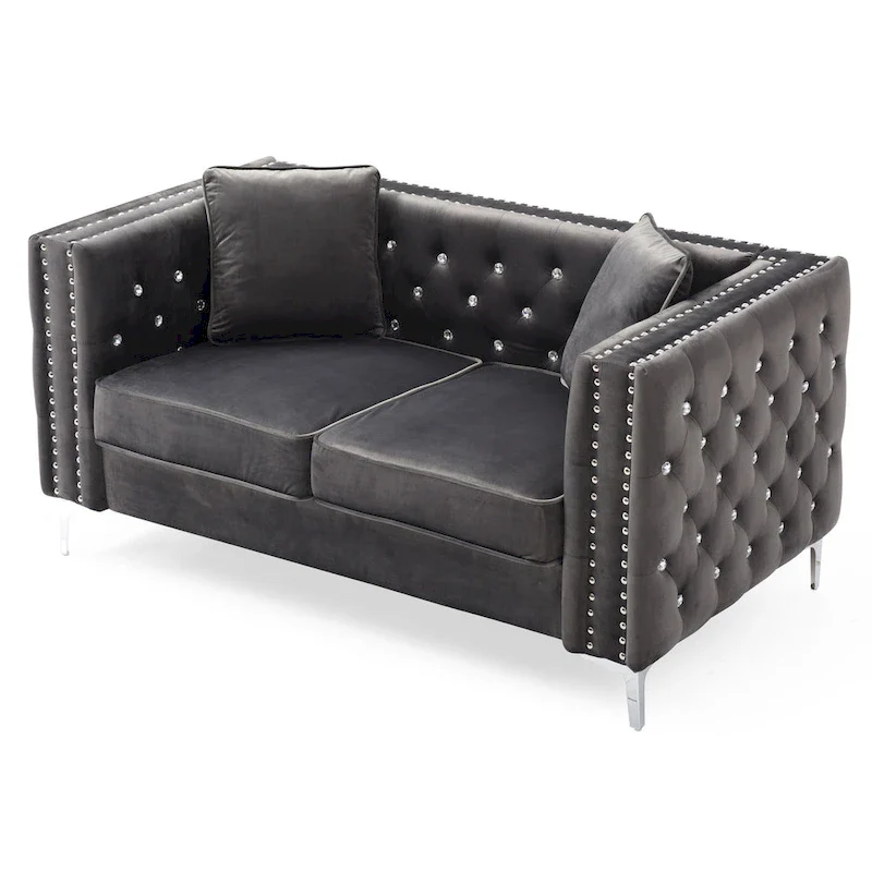 Paige Tufted Velvet Sofa
