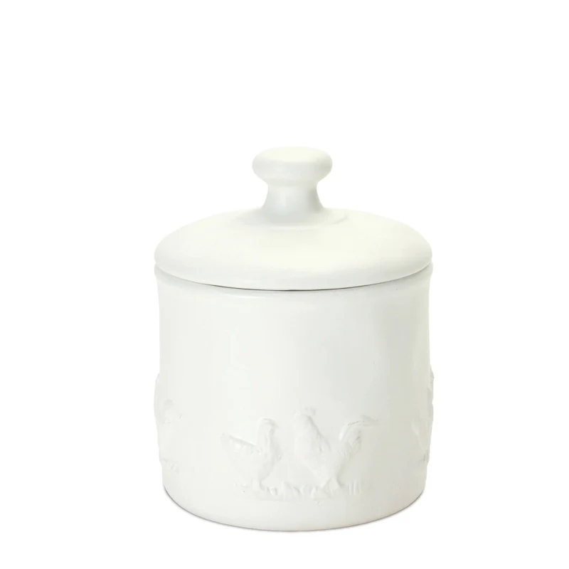 Ceramic Farm Animal Canister (Set of 2)