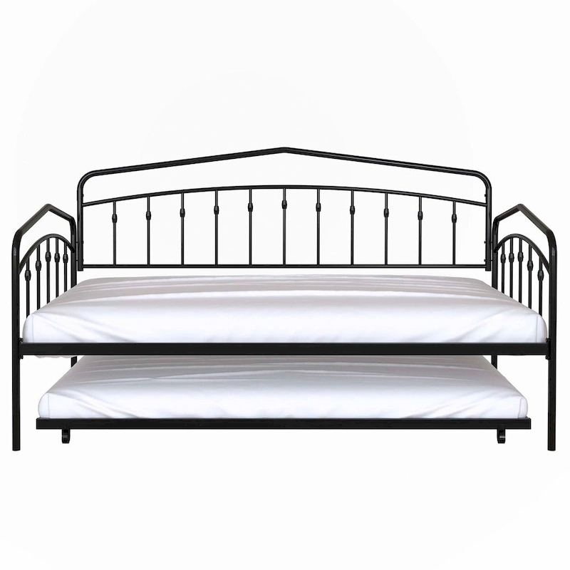 twin daybed with twin trundle, Black