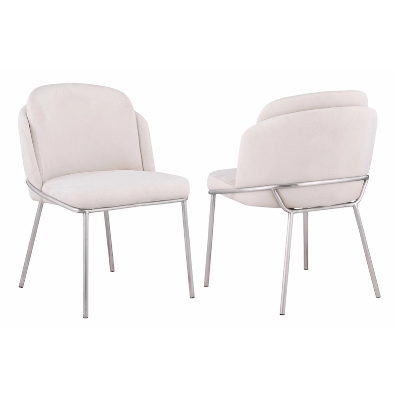 Somette Lacey Curved Back Side Chair, Set of 2
