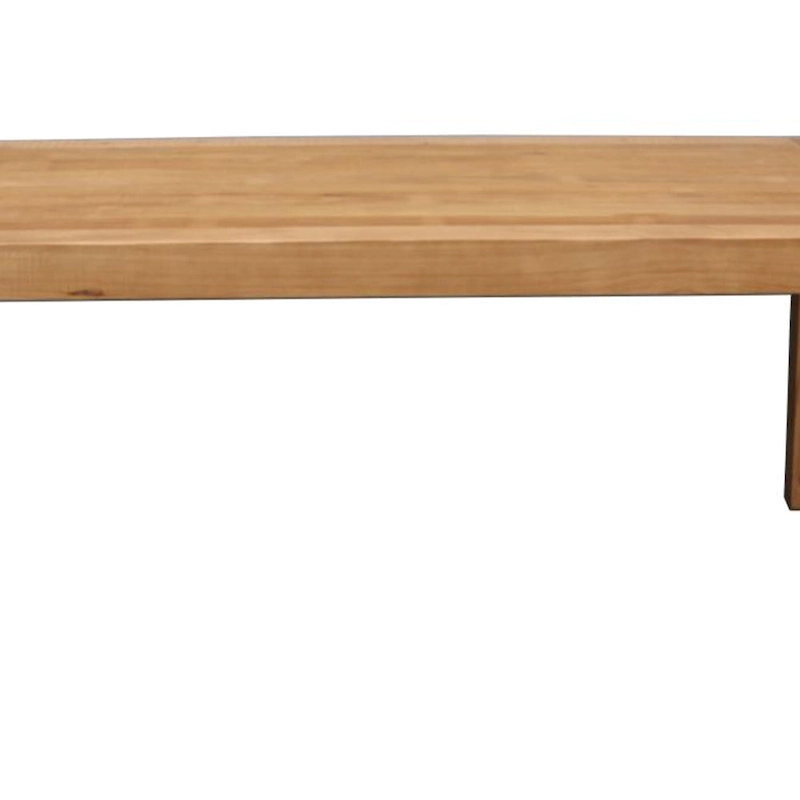 Tuley Dining Table, Pine Wood, Natural Brown, 71 Inch Rectangular Top