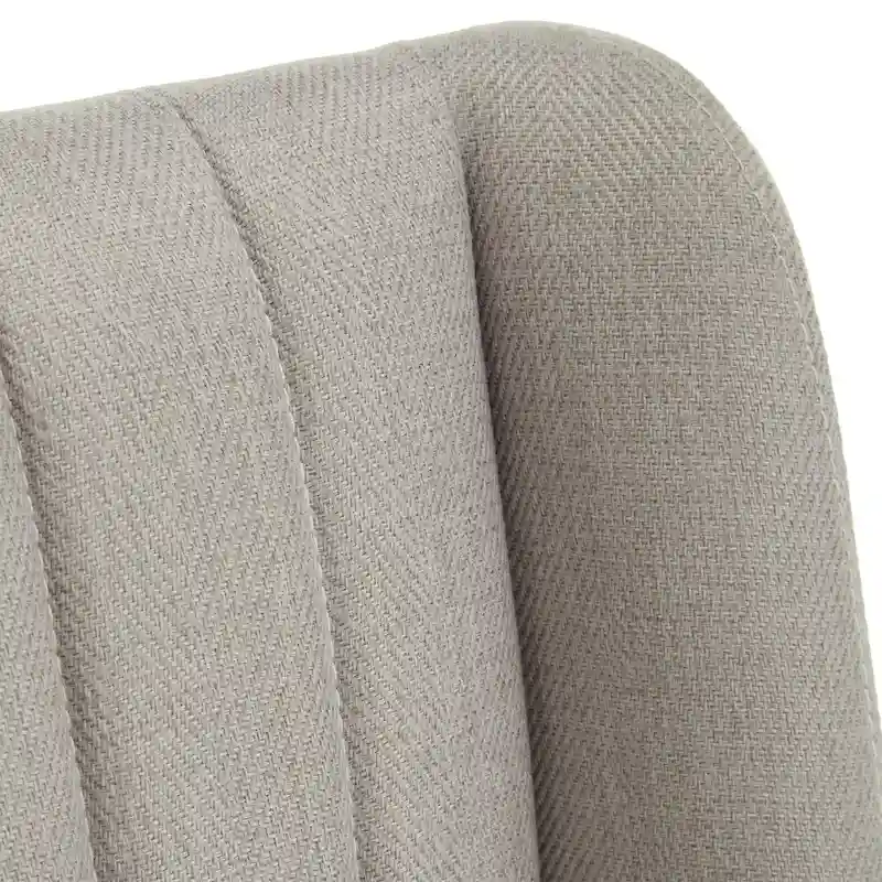 Gold Finish Fabric Dining Chair (Set of 2)