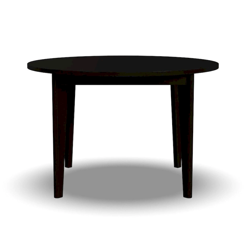 Brentwood Black Wood Round Dining Table