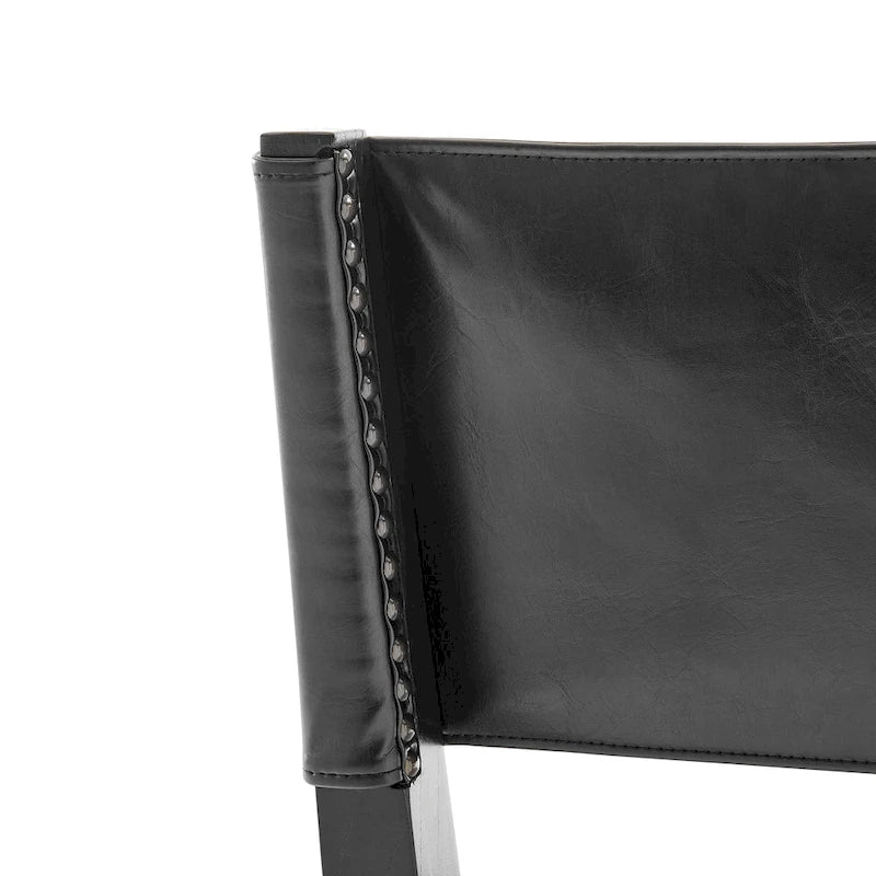 Faux Leather/ Linen Dining Side Chair, (Set of 2)