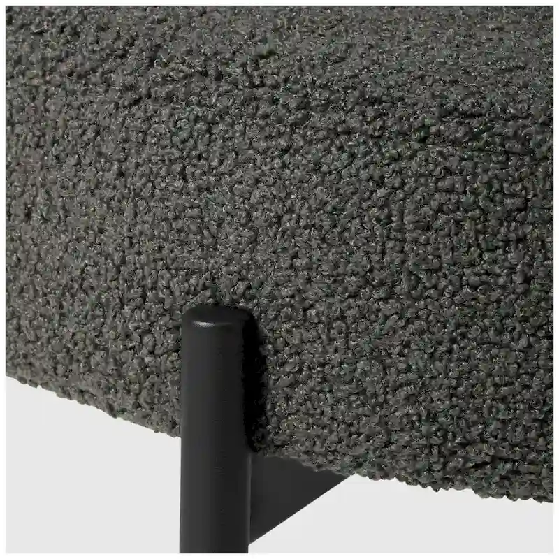 Bayville Mid-Century Curved Back Fabric Upholstered Metal Dining Chair (Set of 4)