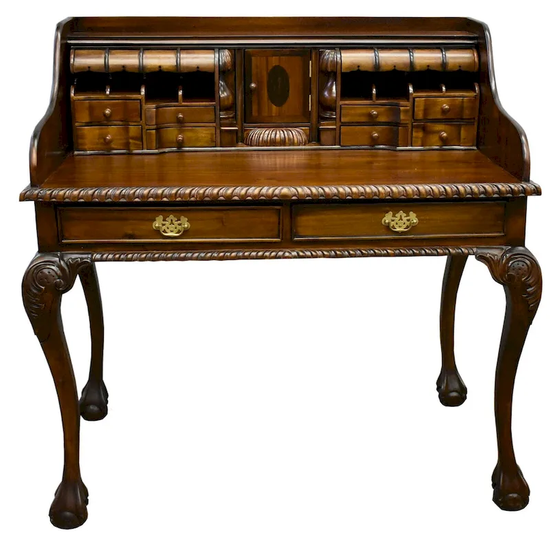 Victorian Mahogany Escritoire Secretary Desk