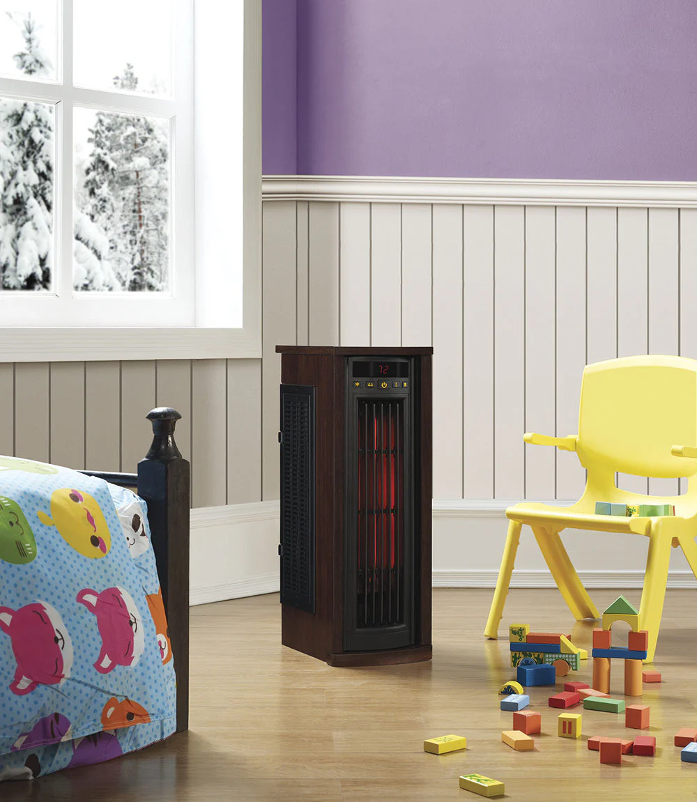 duraflame? Electric Infrared Oscillating Tower Space Heater