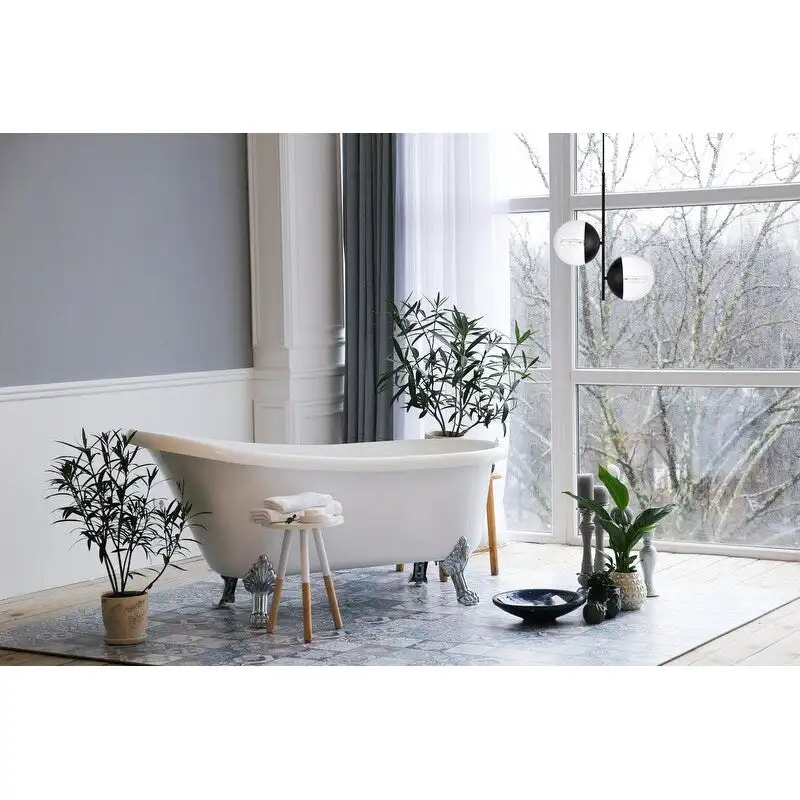 Modern 2-light 17-inch Double Bubble Pendant w/ Clear Glass