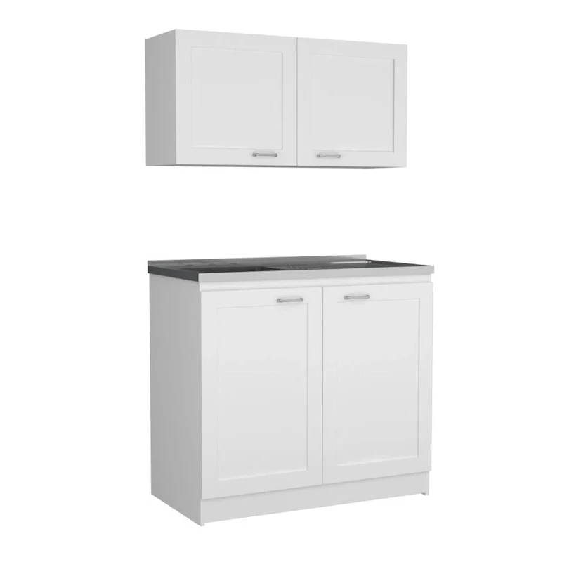 Zurich Cabinet Set, Two Shelves