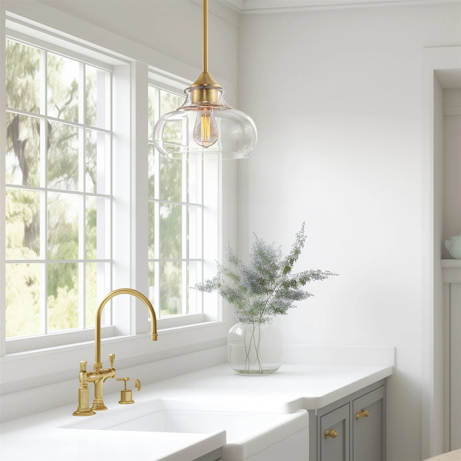 Harlow 9 Modern Industrial Farmhouse / Schoolhouse / Rustic Pendant Light