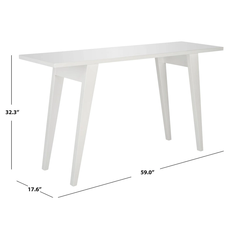 SAFAVIEH Darla Oak Console - 59 x 17.6 x 32.3 - 59Wx18Dx32H