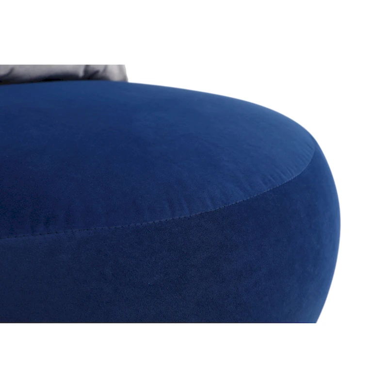 Fabric Swivel Round Barrel Chair