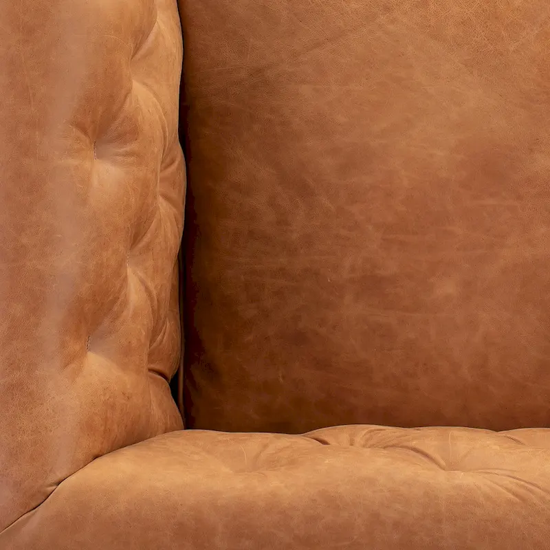 Poly & Bark Essex Lounge Chair - Full Grain Genuine Italian Leather