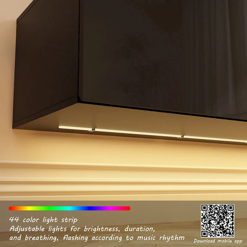 Floating TV Stand Wall Mounted with LEDsTV Stand Floating TV Cabinet