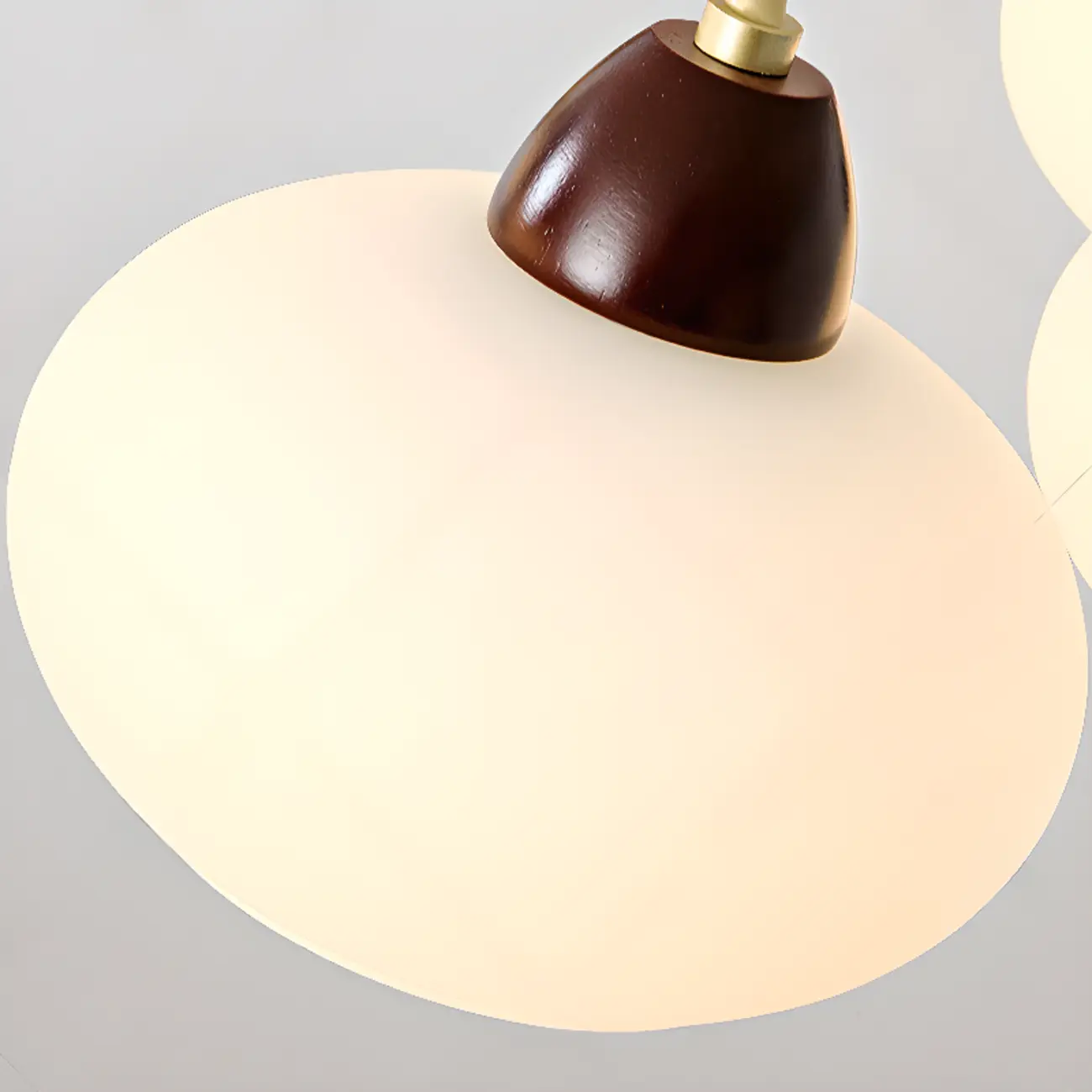 Classic Gold Glass Drum Shade Elegant Chandelier