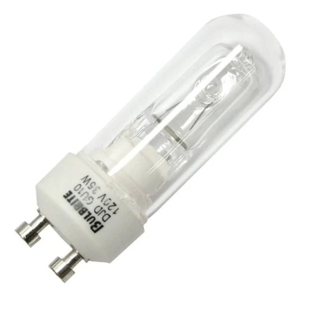 Bulbrite Pack of (5) Dimmable DJD Double Envelope Halogen Mini Light Bulbs with Twist and Lock Bi-Pin (GU10) Base