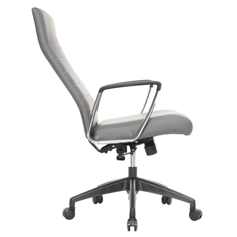 LeisureMod Hilton Modern High Back Leather Conference Office Chair