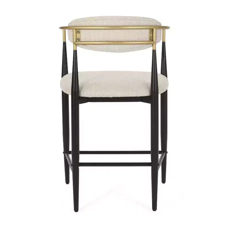 Christopher Knight Home Alger Modern Fabric Upholstered Iron 25 Inch Counter Stools (Set of 2)
