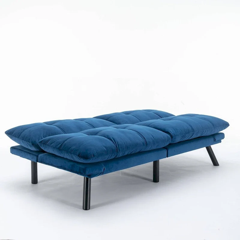 Modern Upholstered 2-Seater Sofa Bed with Adjustable Backrest and Armrests - 70:l