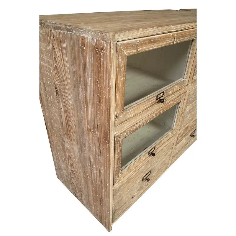 Large Distressed Apothecary Display Chest