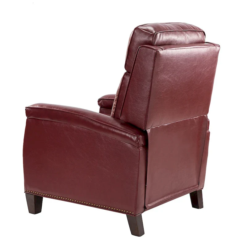Gaspar Mid-Century  Pushback Recliner with Nailhead Trim by