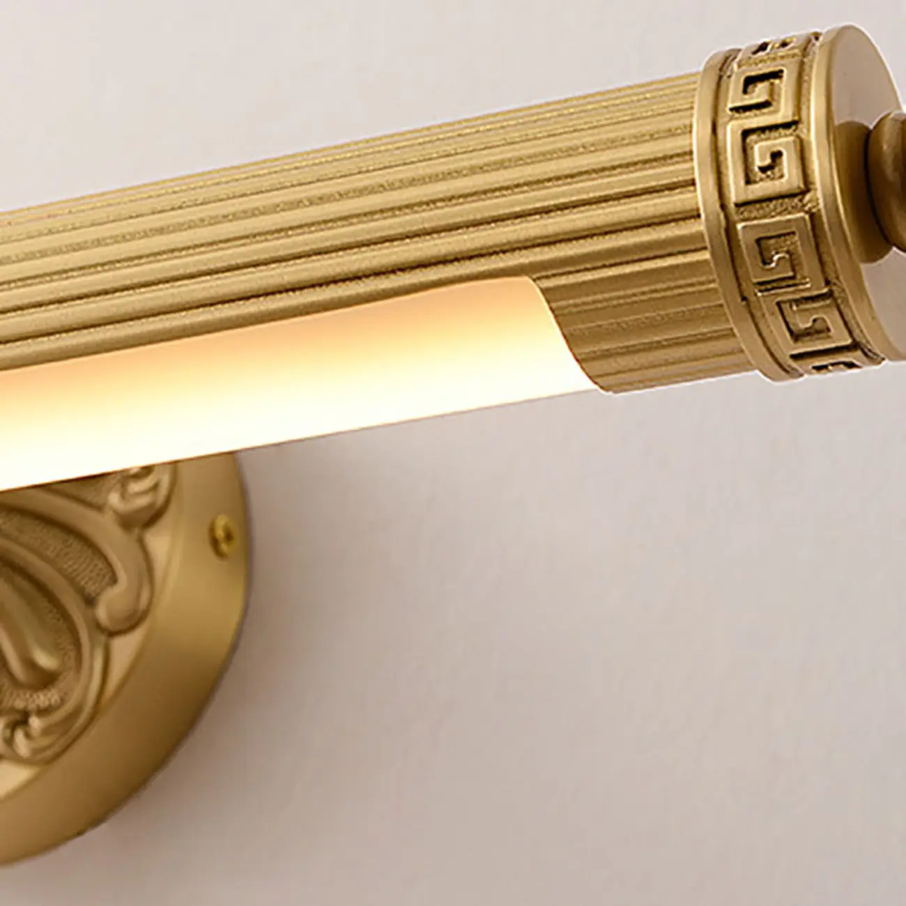 Gold Bathroom LED Wall Sconce Fixture with Warm Light