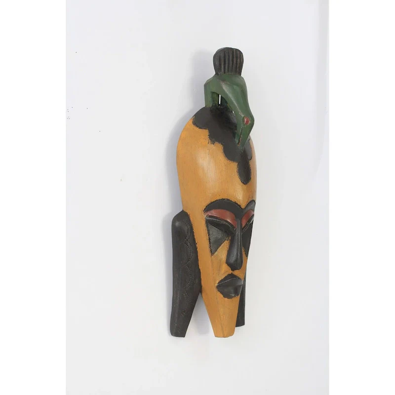 Novica Handmade Bird Man African Mask